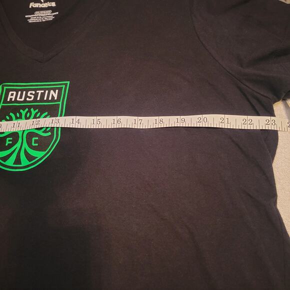 Fanatics Branded Black Austin FC soccer team Women's 3XL V-neck t-shirt - Picture 7 of 8